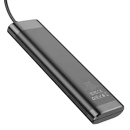 Хаб-концентратор док-станція Hoco HB40 Easy change 7 in 1 Adapter 7USBx3.0 120 см - мініатюра 5