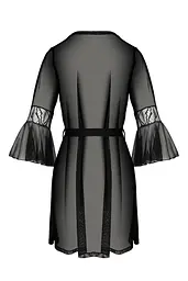 Пеньюар Passion Leafa Peignoir black, XXL/XXXL - мініатюра 4