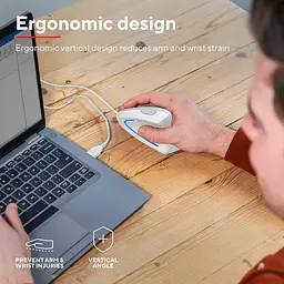 Комп'ютерна миша Trust Verto Ergonomic USB-A білий teh0013975 - мініатюра 7