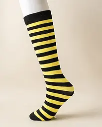 Дитячі шкарпетки смугасті чорно-жовті 3-12 років One Size 4258 - мініатюра 2