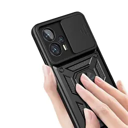Панель BeCover Military для Poco F5 Black (709996) - мініатюра 4