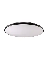 Люстра із пультом світлодіодна Goldlux 331915 Kern LED 1x80W 3000K/4000K/6000K 4500/4700/9200Lm IP20 чорна