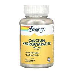 Кальцій Solaray 250 мг (Calcium Hydroxyapatite) - 120 капсул