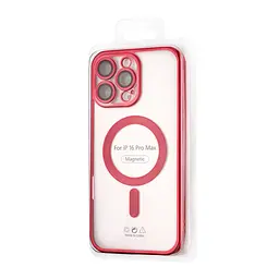 Чохол Ductil Metallic Edge with MagSafe (Protected Camera & Lens) iPhone 16 Pro Max Red - мініатюра 2