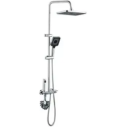 Душева система Mixxus Premium Marlin 009-J з кнопкою перемикання 4 режими MI6830, Хром