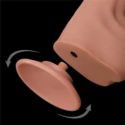 Фалоімітатор LoveToy Sliding-Skin Dual Layer Dong 29 см тілесний - мініатюра 7