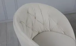 Стілець Prestol Юнік метал сидіння тканина 570x570x810 бежевий - мініатюра 8