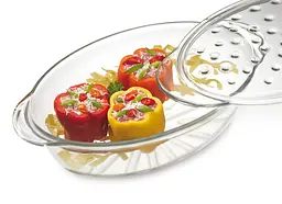Гусятниця Simaх c кришкою для приготування без масла, 3 л (7406/7416 / P) - мініатюра 3