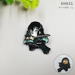 Значок Клинок Клинок, що розсікає демонів Муічіро Demon Slayer Muichiro 3,5 см P DS M 01 - мініатюра 2