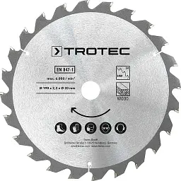 Диск пиляльний Trotec HW24 Wood 190 х 20 х 2.2 мм 3 шт. (DAS302854) - мініатюра 2