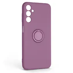 Силиконовый чехол для Samsung Galaxy M14 5G (M146), Icon Ring, фиолетовый, панель-накладка, с кольцом-подставкой на 360°, противоударный, возможность использования магнитных держателей, ArmorStandart (ARM68785)