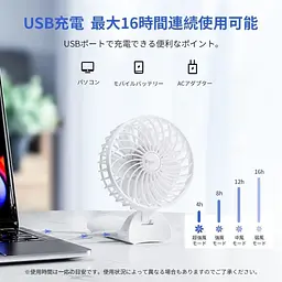 Портативний вентилятор Pseci USB 4 рівні регулювання - мініатюра 3