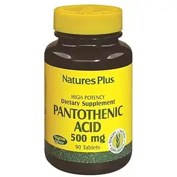 Пантотенова кислота В5 NaturesPlus 500 мг 90 таблеток 