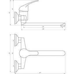 Змішувач для кухні Globus Lux Solly GLSO-0104 - мініатюра 4