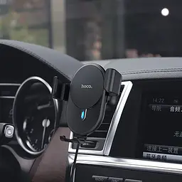 Бездротове зарядне авто тримач Hoco CW25 Delight in-car wireless charging 10W 2.4A - мініатюра 4
