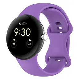 Силіконовий ремінець на смарт годинник Google Pixel Watch 41mm/2 41mm/3 41mm/4 41mm, Silicone, lilac, зі зручною застібкою, на фітнес браслет, ArmorStandart (ARM75413)