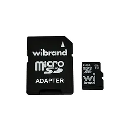 Карта пам'яті microSDXC (UHS-1 U3) Wibrand 256Gb class 10 (adapter SD)