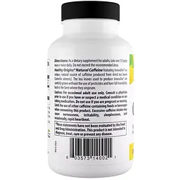 Кофеїн з чаю Healthy Origins Natural Caffeine Featuring InnovaTea 200 мг 240 таблеток - мініатюра 3