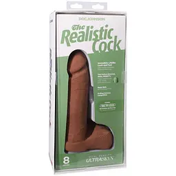 Фалоімітатор Doc Johnson The Realistic Cock ULTRASKYN 8 Inch, 21 см - мініатюра 8