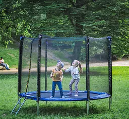 Батут SJ 4.5ft (140см) синій з зовнішньою сіткою - мініатюра 4