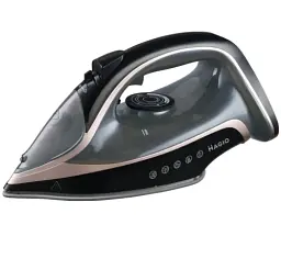 Праска Magio MG-530, Black/Grey, 3000W, підошва кераміка, резервуар для води 380мл, паровий удар 120г/хв, функція самоочищення від накипу, антикапля
