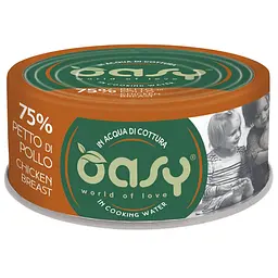 Вологий корм Oasy Cat Wet More Love для дорослих котів філе курки 70 г