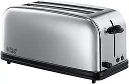 Тостер Chester 1600Вт, довгі слоти на 4 тости, метал, сріблястий Russell Hobbs kuh0014880