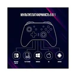 Геймпад Lorgar TRIX-510 PC iOS13 Android PS3 Bluetooth Black (LRG-GP510) - мініатюра 11