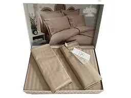 Постільна білизна Rails Beige Сатин Преміум Maison D'or pbe0050983 - мініатюра 2