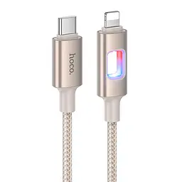 Дата кабель Hoco U 144 New Type-C to Lightning 27 W (1.2 m) Gold