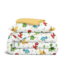 Дитяча постільна білизна фланель в ліжечко COLORFUL DINO COSAS (2200000003447)
