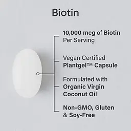 Біотин (B-7) Biotin 10,000 mcg 120 рідких капсул Sports Research vit0006469 - мініатюра 3
