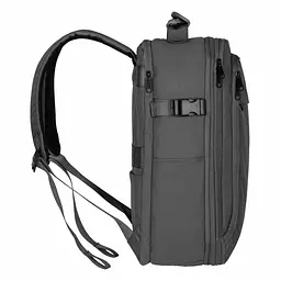 Рюкзак дорожній 2E Trek Cabin Size Grey, поліестер, EXP, 17/23л, з відсіком для ноутбука 16 - мініатюра 4