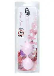 Вагінальні кульки Silicone Kegel Balls рожеві 36 мм - мініатюра 3