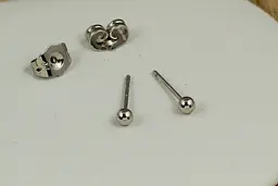 Сережки гвоздики Xuping Jewelry кульки 3 мм сріблясті