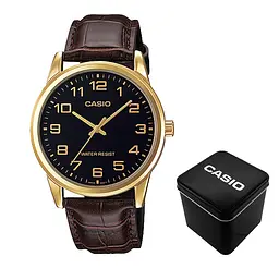Чоловічий годинник Casio MTP-V001GL-1B Золотистий ( AT1141-0114 )