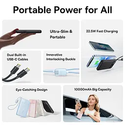 Зовнішній акумулятор Power Bank Baseus EnerFill FC11 10000mAh 22.5W E00304 чорний - мініатюра 10