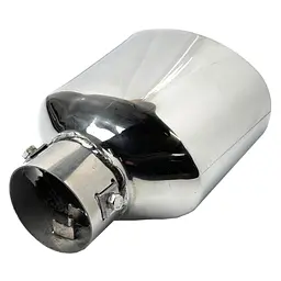 Насадка на глушник Elegant Овальна Ø 63 х 180 мм Хром (EL 106 006) - мініатюра 2