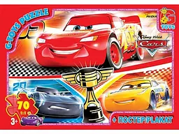 Пазли ТМ G-Toys із серії Тачки, 70 елементів Z10196 (4824687635357) shop (4824687635357) - мініатюра 1