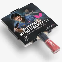Ракетка для настільного тенісу Butterfly HERO Racket S3 Dang Qiu (6251730002) - мініатюра 6