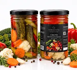 Асорті овочів ферментованих "Fermenta" 1 л 