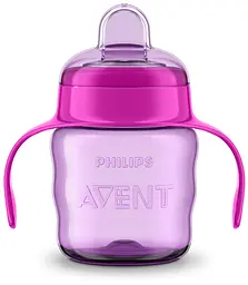 Чашка-непроливайка Philips Avent з м'яким носиком, 6 + міс, рожевий, 200 мл (SCF551/03)