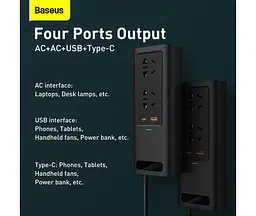 Інвертер автомобільний Baseus In-car Inverter 150W CRNBQ-A01 - мініатюра 5