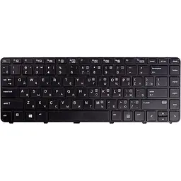 Клавіатура для ноутбука HP Probook 430 G3, 440 G3 чорний, чорний фрейм