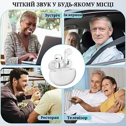 Слуховий апарат AIMED NO-EARBUDS Series HEARING AID без вушних затичок колір білий - мініатюра 7
