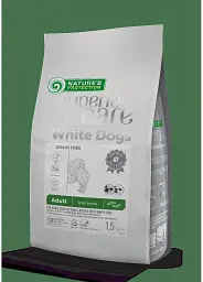Сухий беззерновий гіпоалергенний корм для собак малих порід Nature's Protection Superior Care White Dogs Grain Free Adult Small