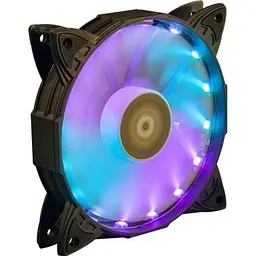 Вентилятор 120 мм Frime Iris LED Fan 16LED RGB HUB 1200 ±10% об/хв живлення 6pin гідродинамічний підшипник 120х120х25 мм