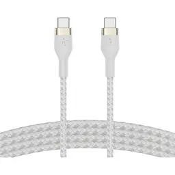 Кабель Belkin USB-C > USB-C заряджання/синхронізації 1м, 60Вт, Type-C, плетений, силіконовий, з ремі teh0013718