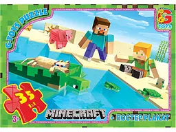 Пазли G-Toys Minecraft, 35 елементів, MC791