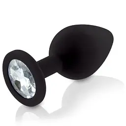 Набір анальних пробок із кристалом Rianne S: Booty Plug Set Black діаметр 2.7 см 3.5 см 4.1 см - мініатюра 7